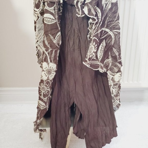 Linea Domani Creped Maxi Dress- Size 10 - Picture 13 of 15